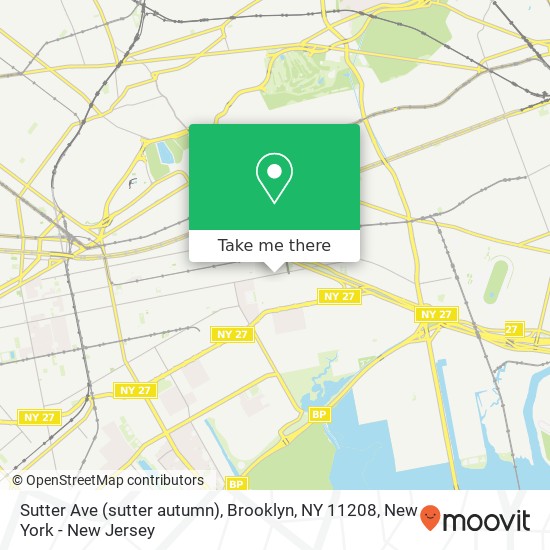 Sutter Ave (sutter autumn), Brooklyn, NY 11208 map