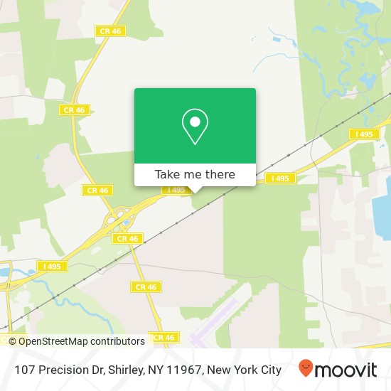 107 Precision Dr, Shirley, NY 11967 map