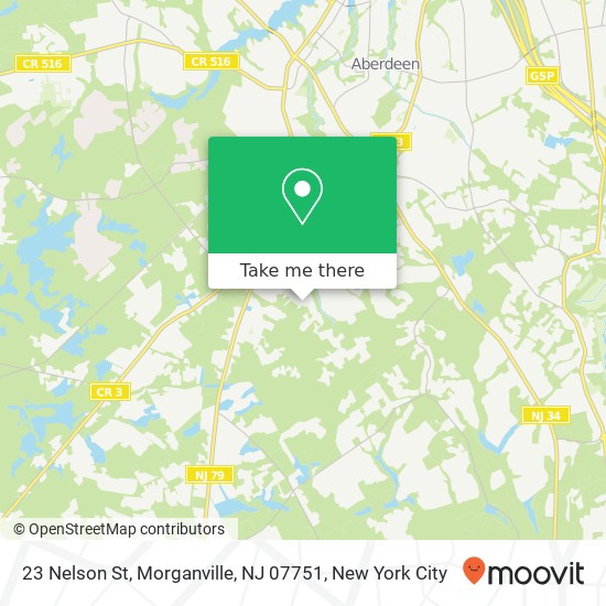 Mapa de 23 Nelson St, Morganville, NJ 07751