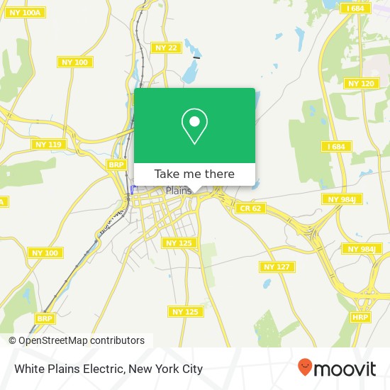 White Plains Electric map