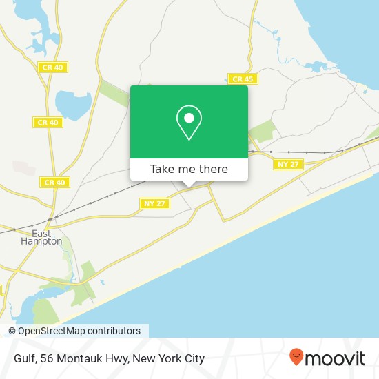 Mapa de Gulf, 56 Montauk Hwy