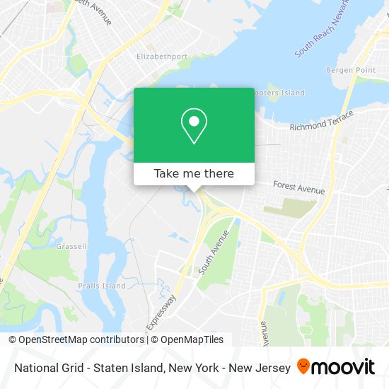 National Grid - Staten Island map