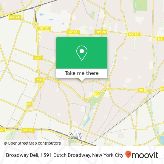 Broadway Deli, 1591 Dutch Broadway map