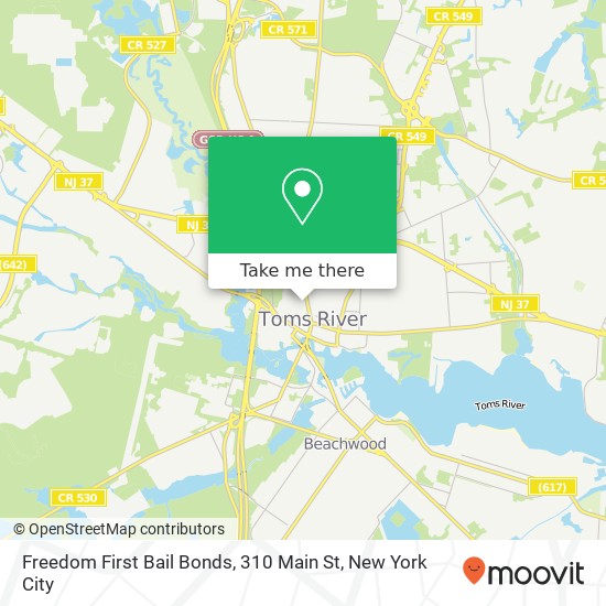 Mapa de Freedom First Bail Bonds, 310 Main St