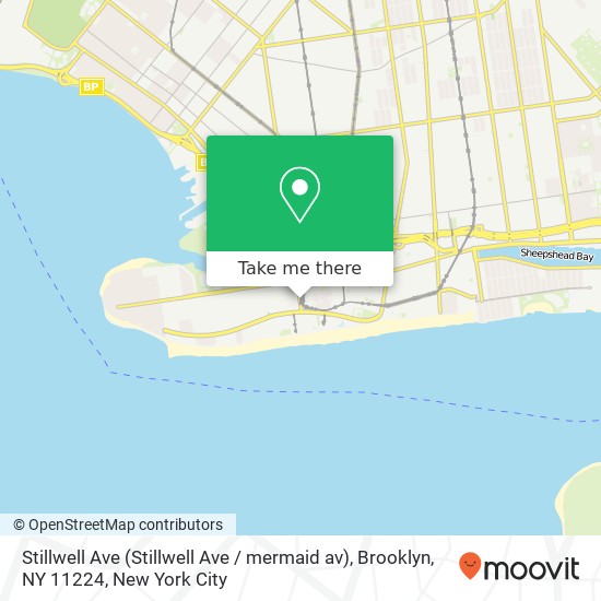 Stillwell Ave (Stillwell Ave / mermaid av), Brooklyn, NY 11224 map