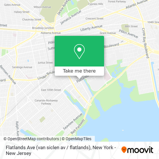 Flatlands Ave (van siclen av / flatlands) map