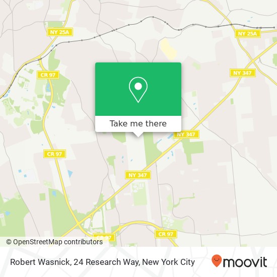 Mapa de Robert Wasnick, 24 Research Way