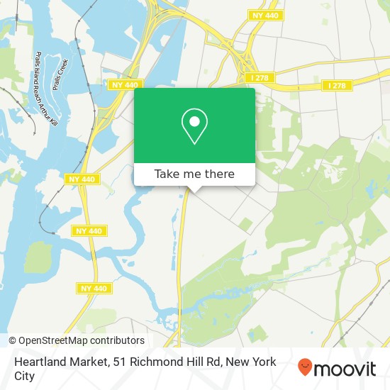 Mapa de Heartland Market, 51 Richmond Hill Rd
