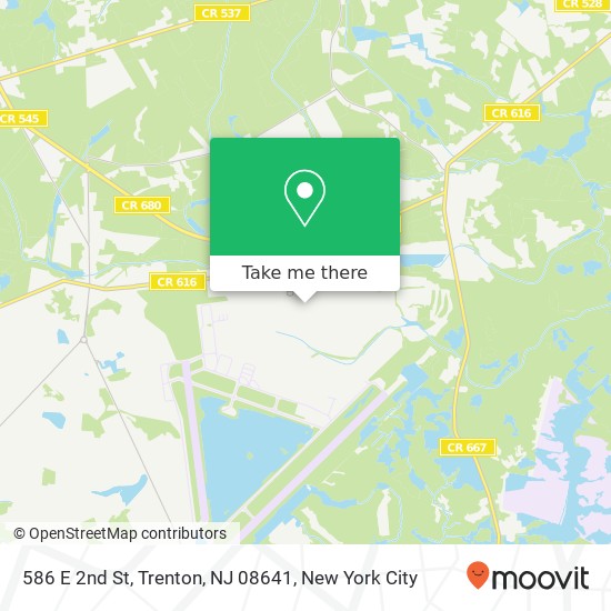 Mapa de 586 E 2nd St, Trenton, NJ 08641