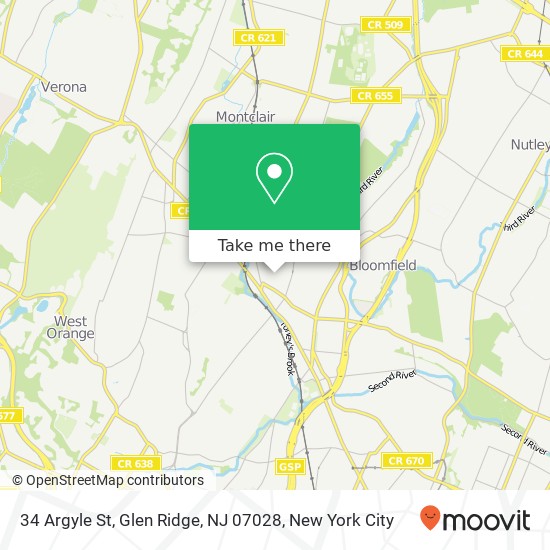 34 Argyle St, Glen Ridge, NJ 07028 map