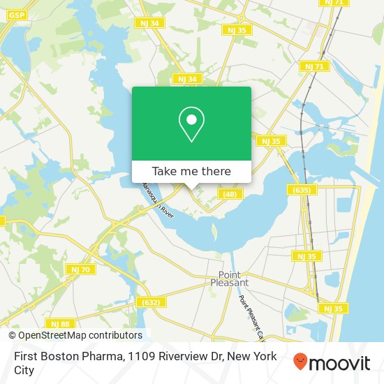 First Boston Pharma, 1109 Riverview Dr map