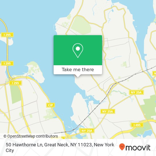 50 Hawthorne Ln, Great Neck, NY 11023 map