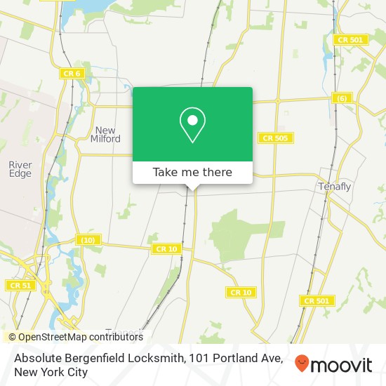 Absolute Bergenfield Locksmith, 101 Portland Ave map