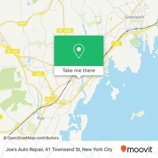 Mapa de Joe's Auto Repair, 41 Townsend St