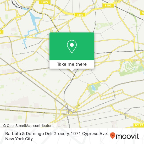 Mapa de Barbata & Domingo Deli Grocery, 1071 Cypress Ave
