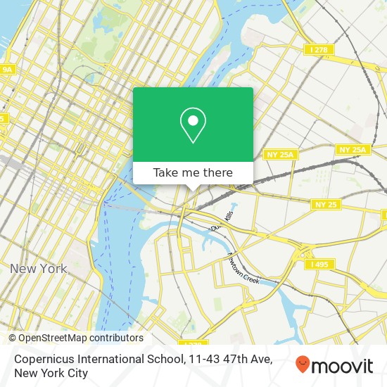 Mapa de Copernicus International School, 11-43 47th Ave