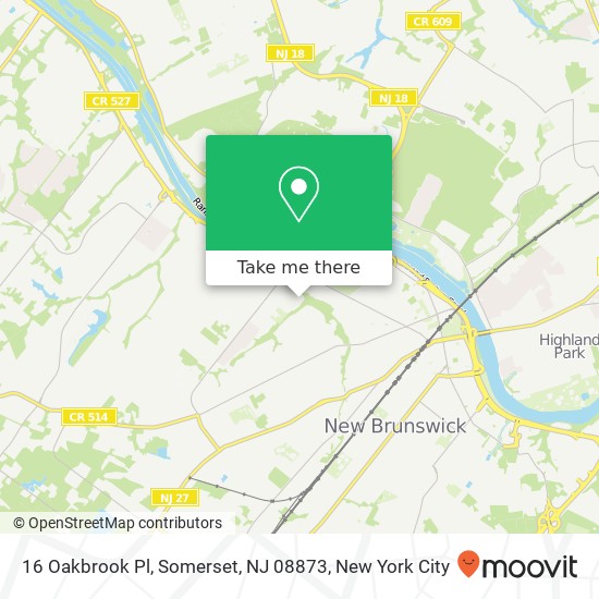 16 Oakbrook Pl, Somerset, NJ 08873 map