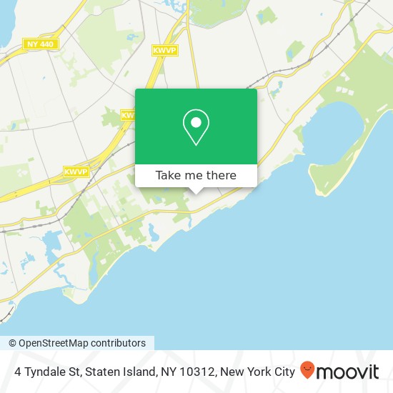 Mapa de 4 Tyndale St, Staten Island, NY 10312