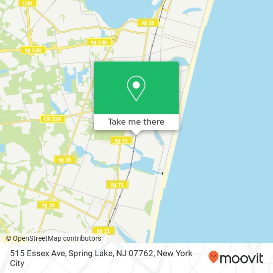 Mapa de 515 Essex Ave, Spring Lake, NJ 07762