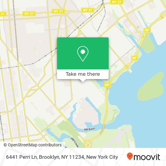 Mapa de 6441 Perri Ln, Brooklyn, NY 11234