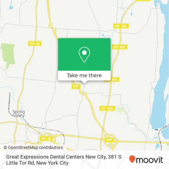 Great Expressions Dental Centers New City, 381 S Little Tor Rd map