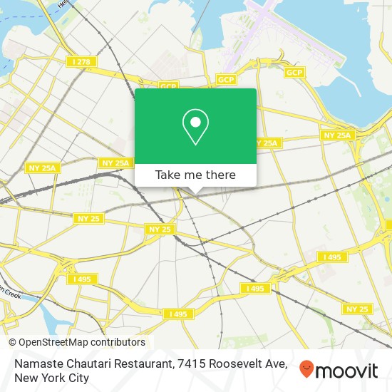 Namaste Chautari Restaurant, 7415 Roosevelt Ave map