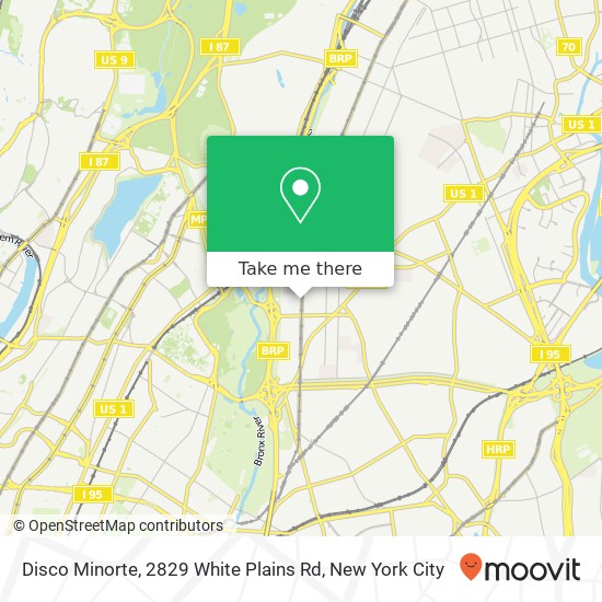 Mapa de Disco Minorte, 2829 White Plains Rd