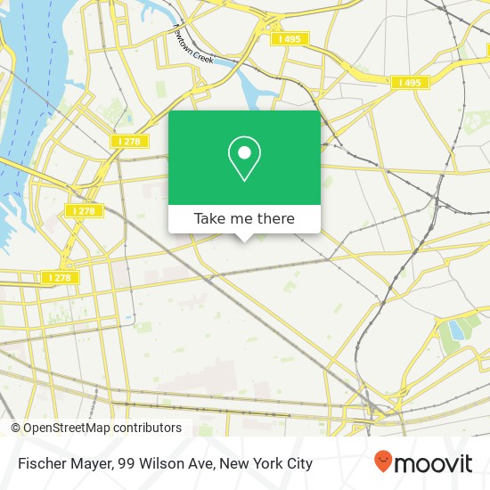 Mapa de Fischer Mayer, 99 Wilson Ave