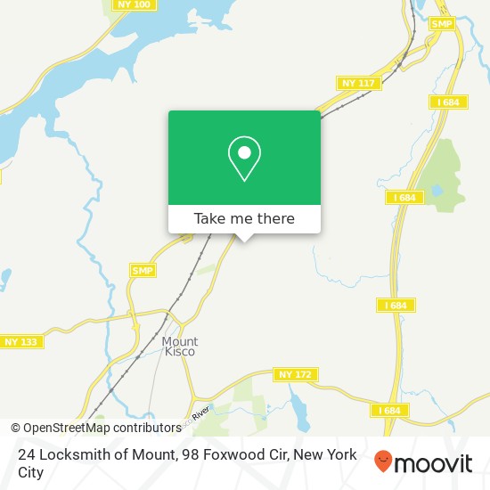 Mapa de 24 Locksmith of Mount, 98 Foxwood Cir