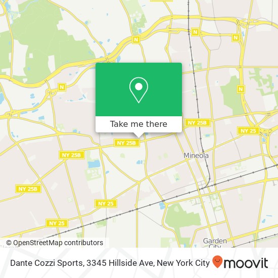 Dante Cozzi Sports, 3345 Hillside Ave map