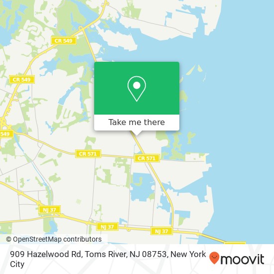 909 Hazelwood Rd, Toms River, NJ 08753 map
