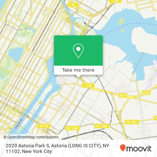 Mapa de 2020 Astoria Park S, Astoria (LONG IS CITY), NY 11102