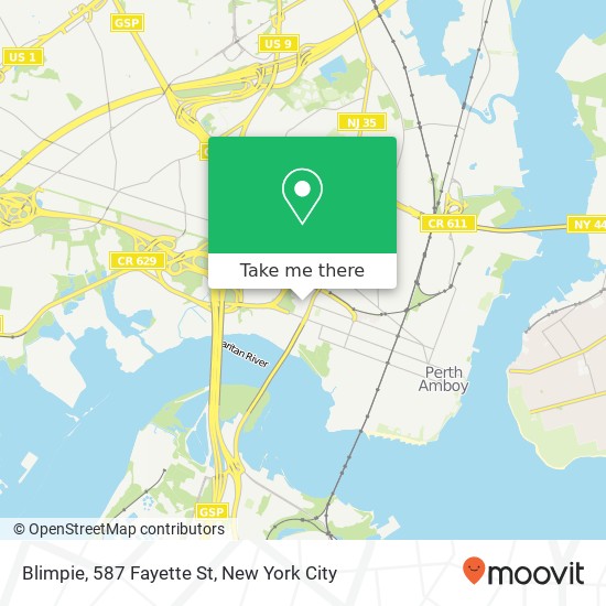 Mapa de Blimpie, 587 Fayette St