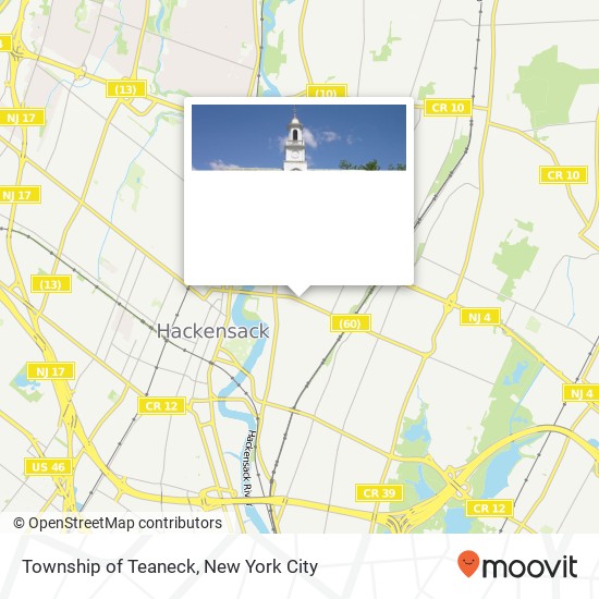 Township of Teaneck map