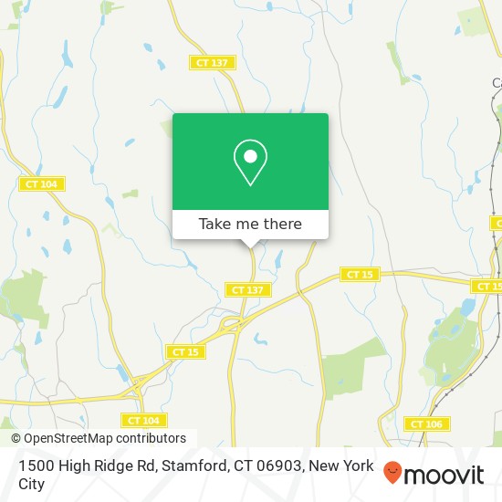1500 High Ridge Rd, Stamford, CT 06903 map