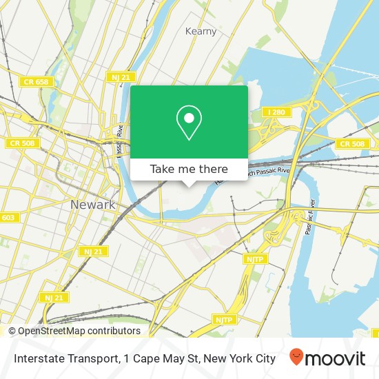 Interstate Transport, 1 Cape May St map