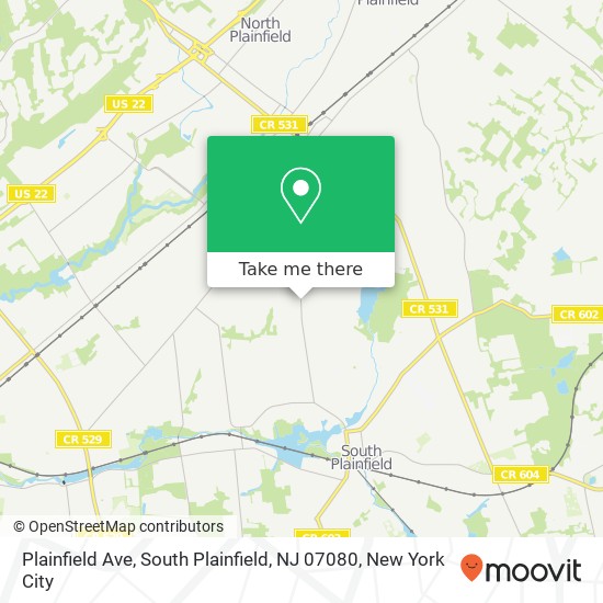 Plainfield Ave, South Plainfield, NJ 07080 map