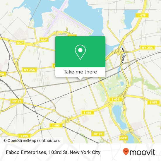 Fabco Enterprises, 103rd St map