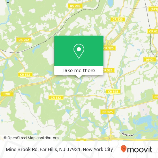 Mine Brook Rd, Far Hills, NJ 07931 map