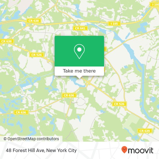 Mapa de 48 Forest Hill Ave, Jackson, NJ 08527