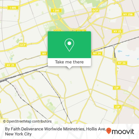 By Faith Deliverance Worlwide Mininstries, Hollis Ave map