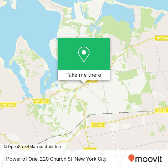 Mapa de Power of One, 220 Church St