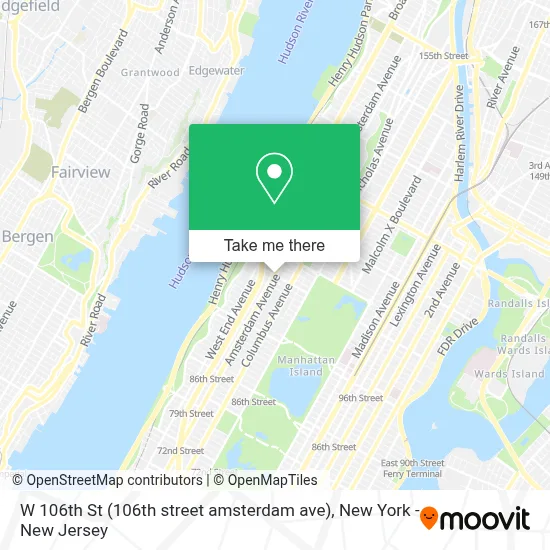 How to Get to W 106th St (106th street amsterdam ave) in Manhattan by ...