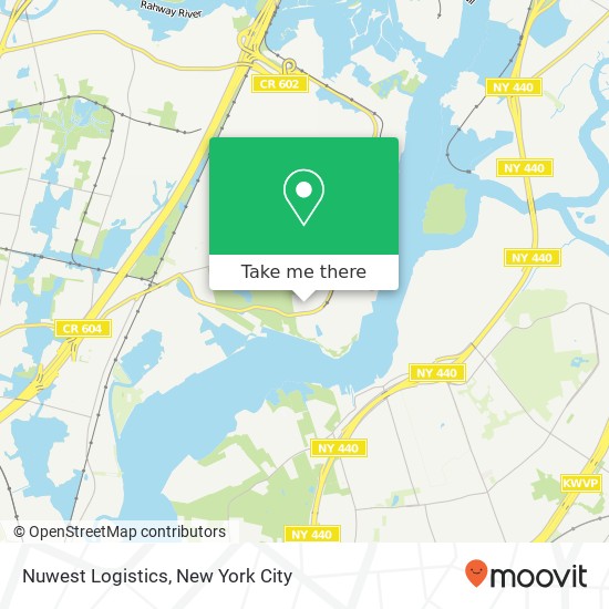 Nuwest Logistics map
