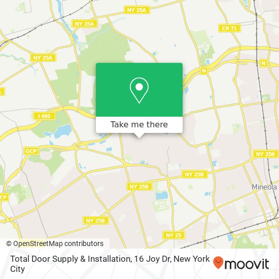 Total Door Supply & Installation, 16 Joy Dr map