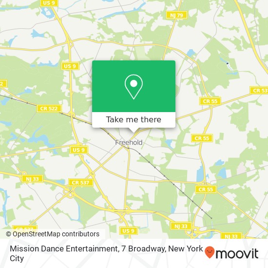 Mapa de Mission Dance Entertainment, 7 Broadway
