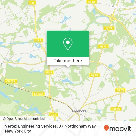 Mapa de Vertex Engineering Services, 37 Nottingham Way