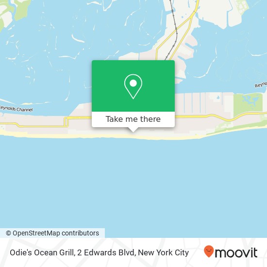 Odie's Ocean Grill, 2 Edwards Blvd map