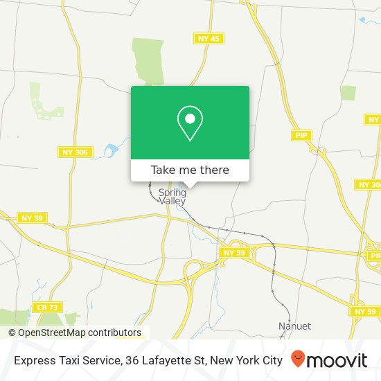 Mapa de Express Taxi Service, 36 Lafayette St