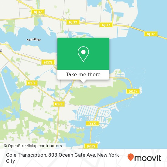 Cole Transciption, 803 Ocean Gate Ave map